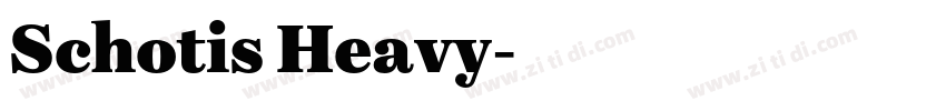 Schotis Heavy字体转换
